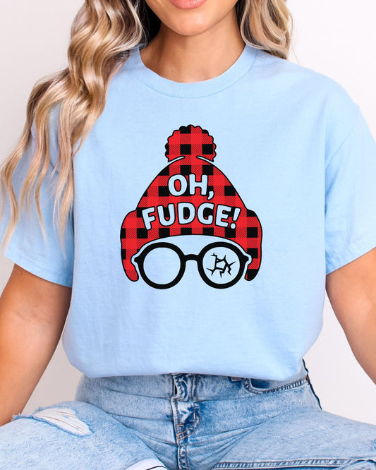 Oh Fudge shirt in light blue color