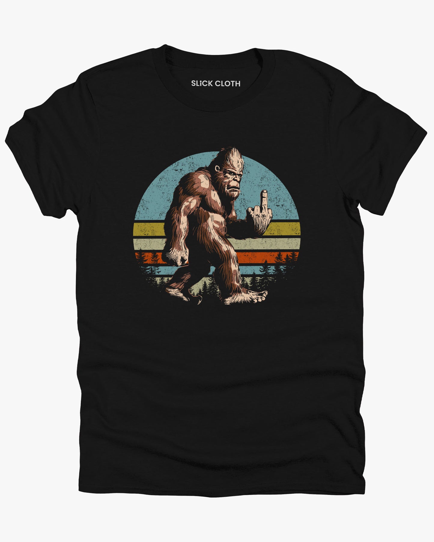 Bigfoot Showing Middle Finger Shirt