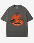 pepper-colored Black Cats in Pumpkin Shirt โ retro graphic tee with two black cats inside a carved Halloween pumpkin