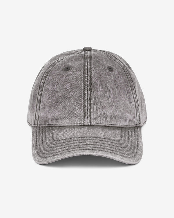 Vintage cap in charcoal gray color