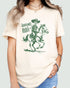 Graveyard Rodeo Shirt natural color tee with retro skeleton cowboy graphic