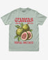 Guavas Fruit Shirt retro vintage graphic tee flat lay in bay color