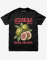 Guavas Fruit Shirt retro vintage graphic tee flat lay in black color