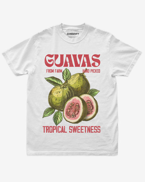 Unisex Guavas Fruit Shirt soft cotton casual outfit