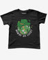 Howdy Go Lucky baby tee in black, retro Y2K cropped shirt with disco ball and cowboy hat graphic, funny Western St. Patrick’s Day style.