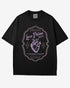 Love Potion Halloween Shirt in black color with retro potion label and heart graphic design