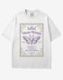 Moth Wings Tonic Shirt in white with retro potion label moth graphic