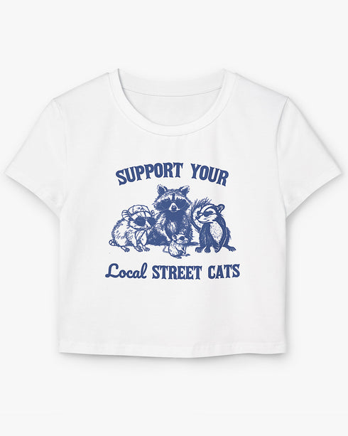 Support Your Local Street Cats Baby Tee