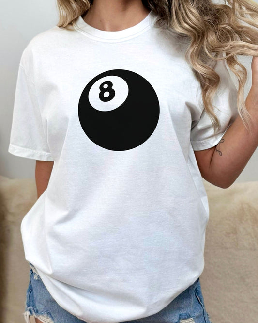 Eight Ball Shirt in white color