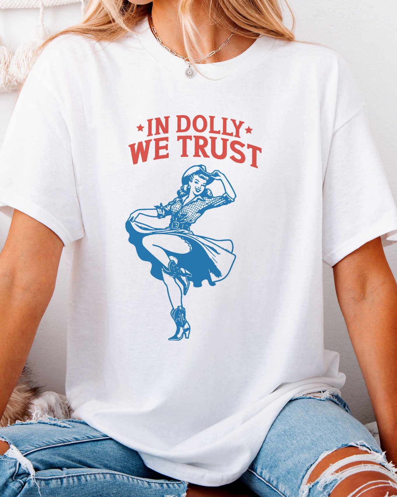In Dolly We Trust Shirt White