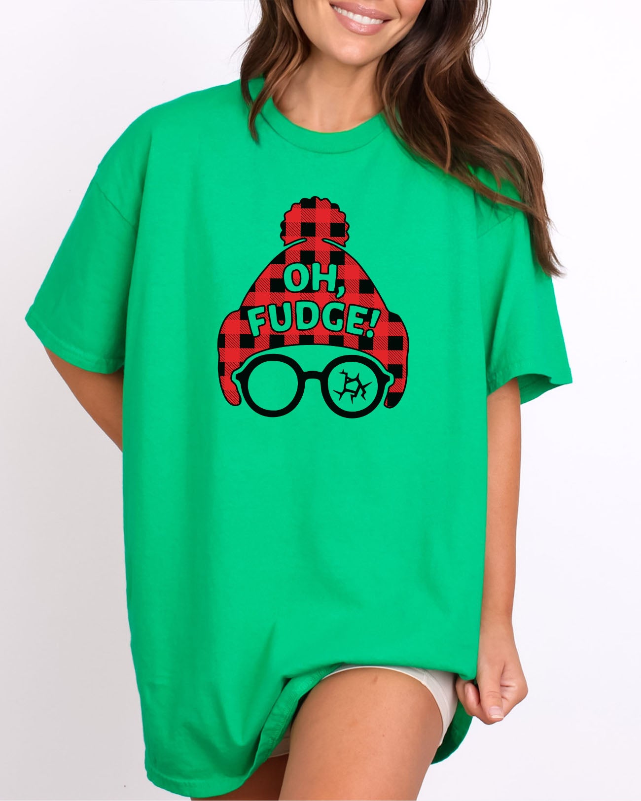 Oh Fudge shirt in irish green color