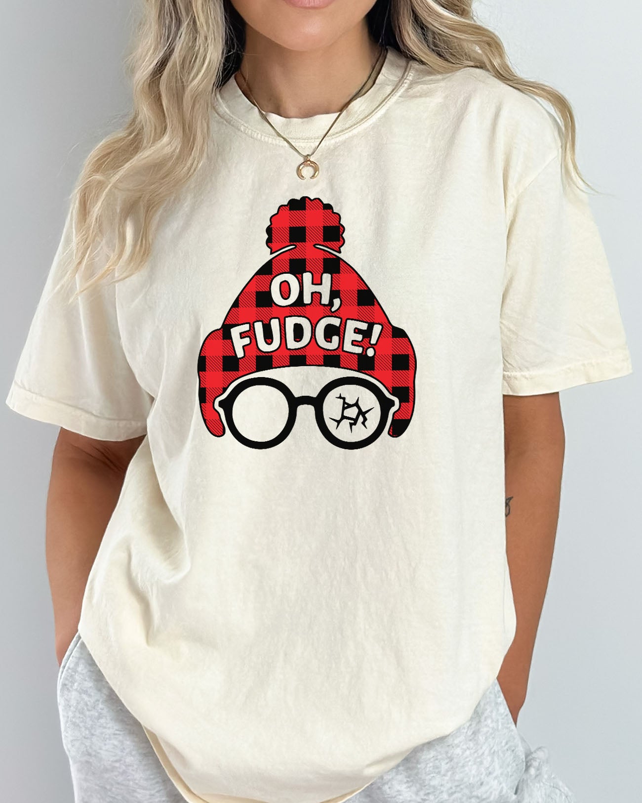 Oh Fudge shirt in natural color