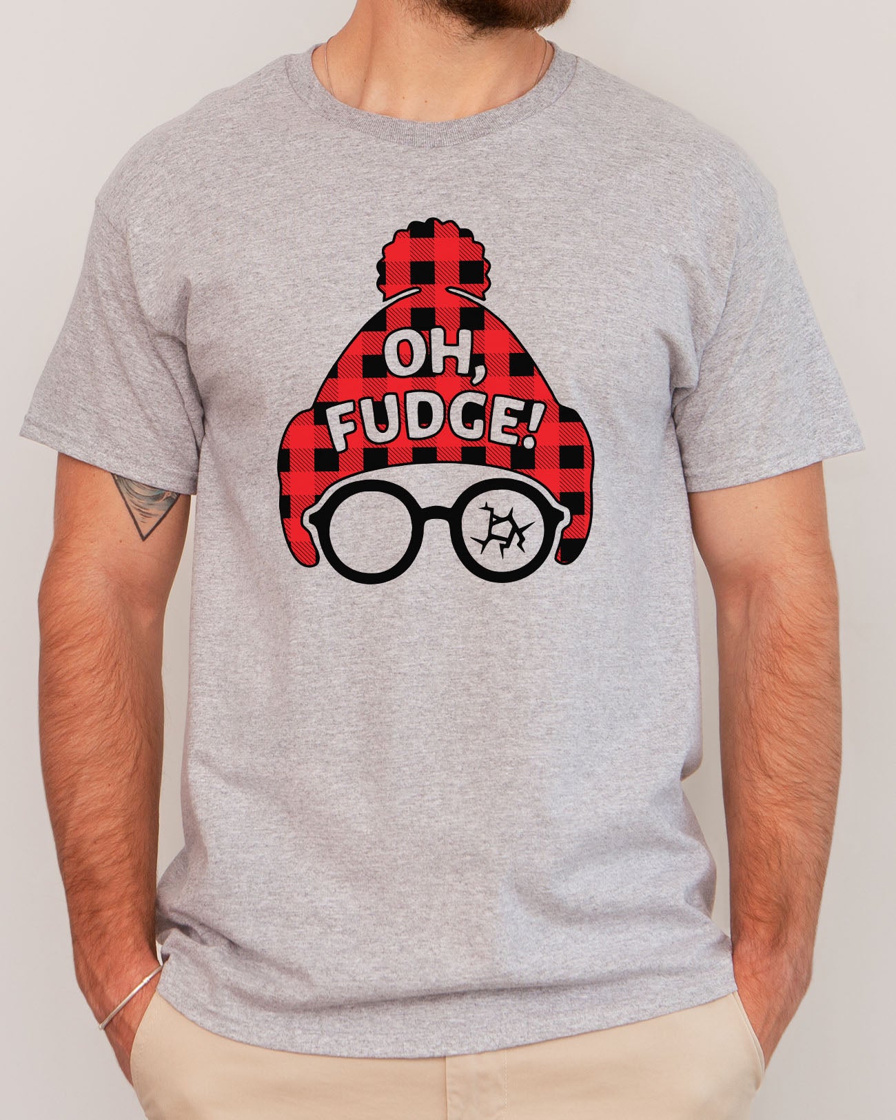 Oh Fudge shirt in sport grey color