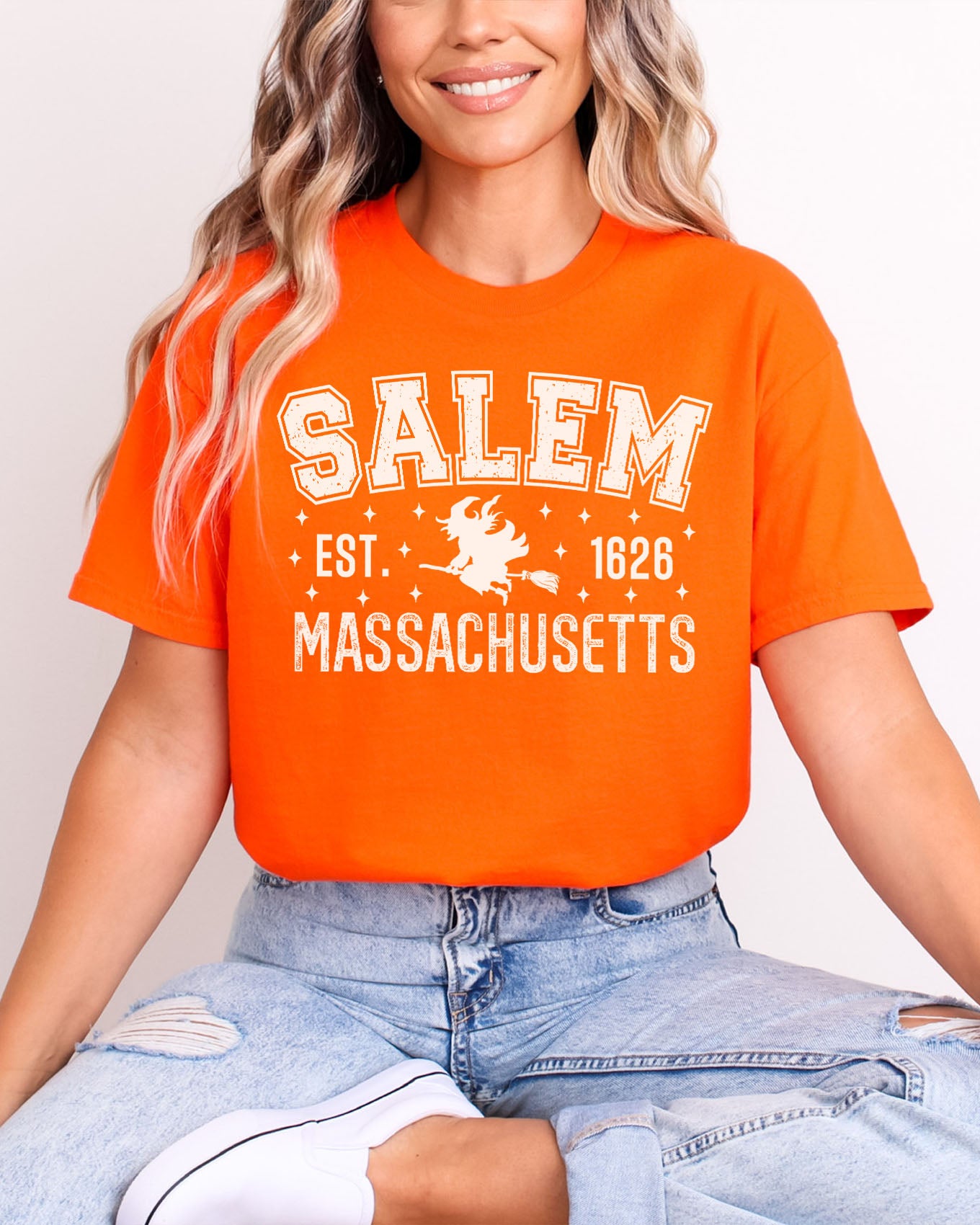 Salem Massachusetts Shirt orange