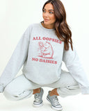 All Oopsies No Daisies Sweatshirt - Ash