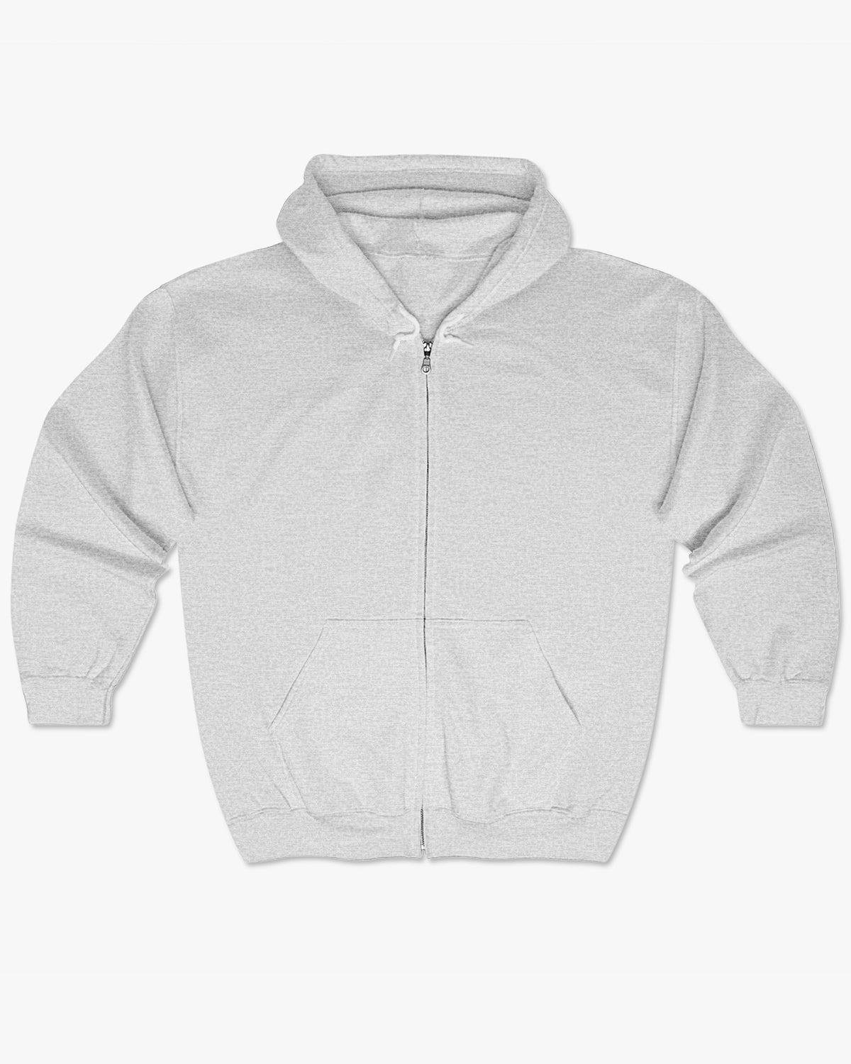 ash gray zip up hoodie