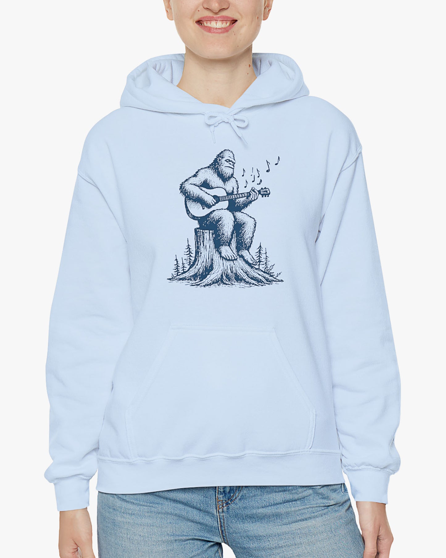 Bigfoot Playing Guitar Hoodie