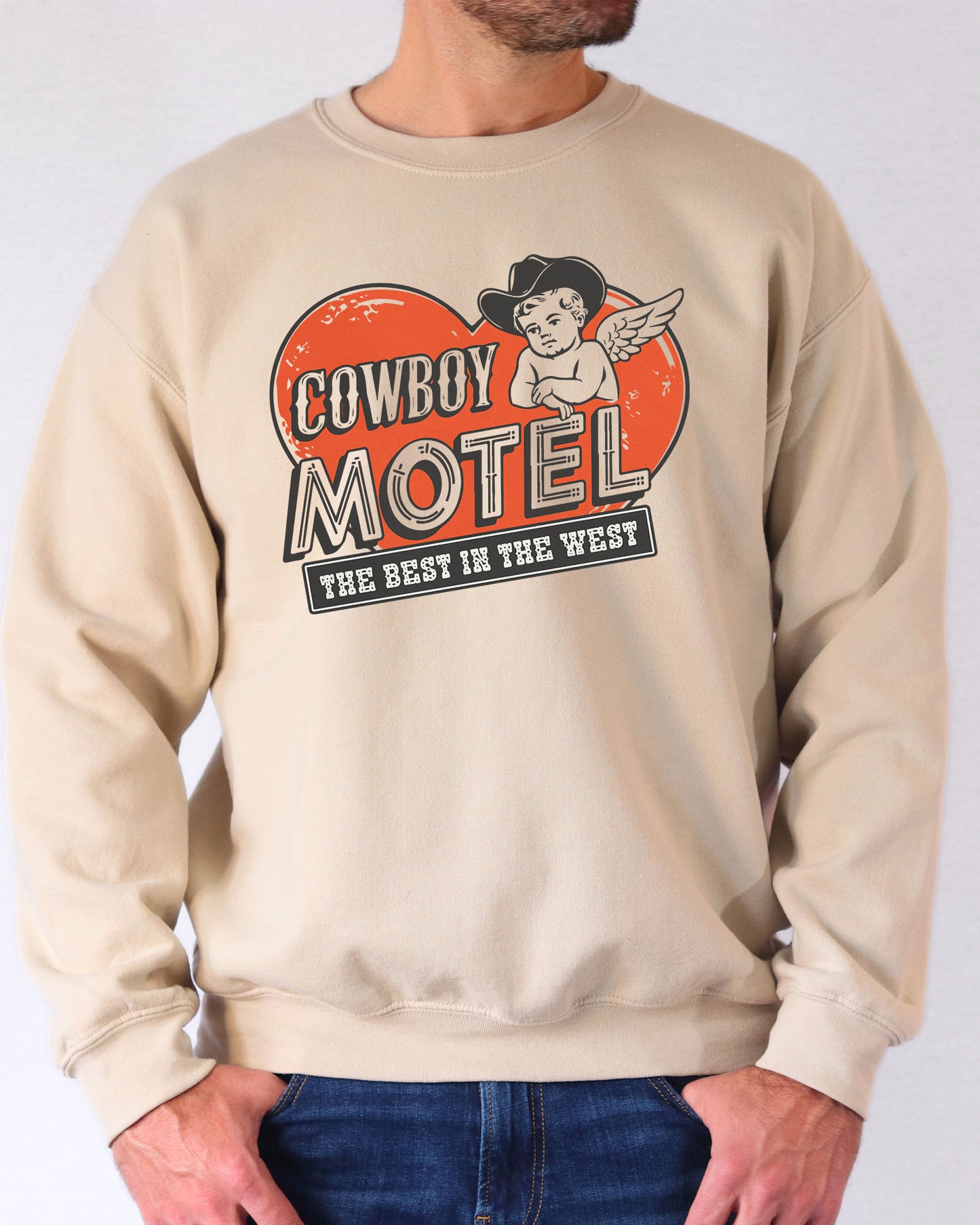 Cowboy Motel Sweatshirt - Sand