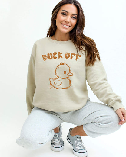 Duck Off Sweatshirt - Sand