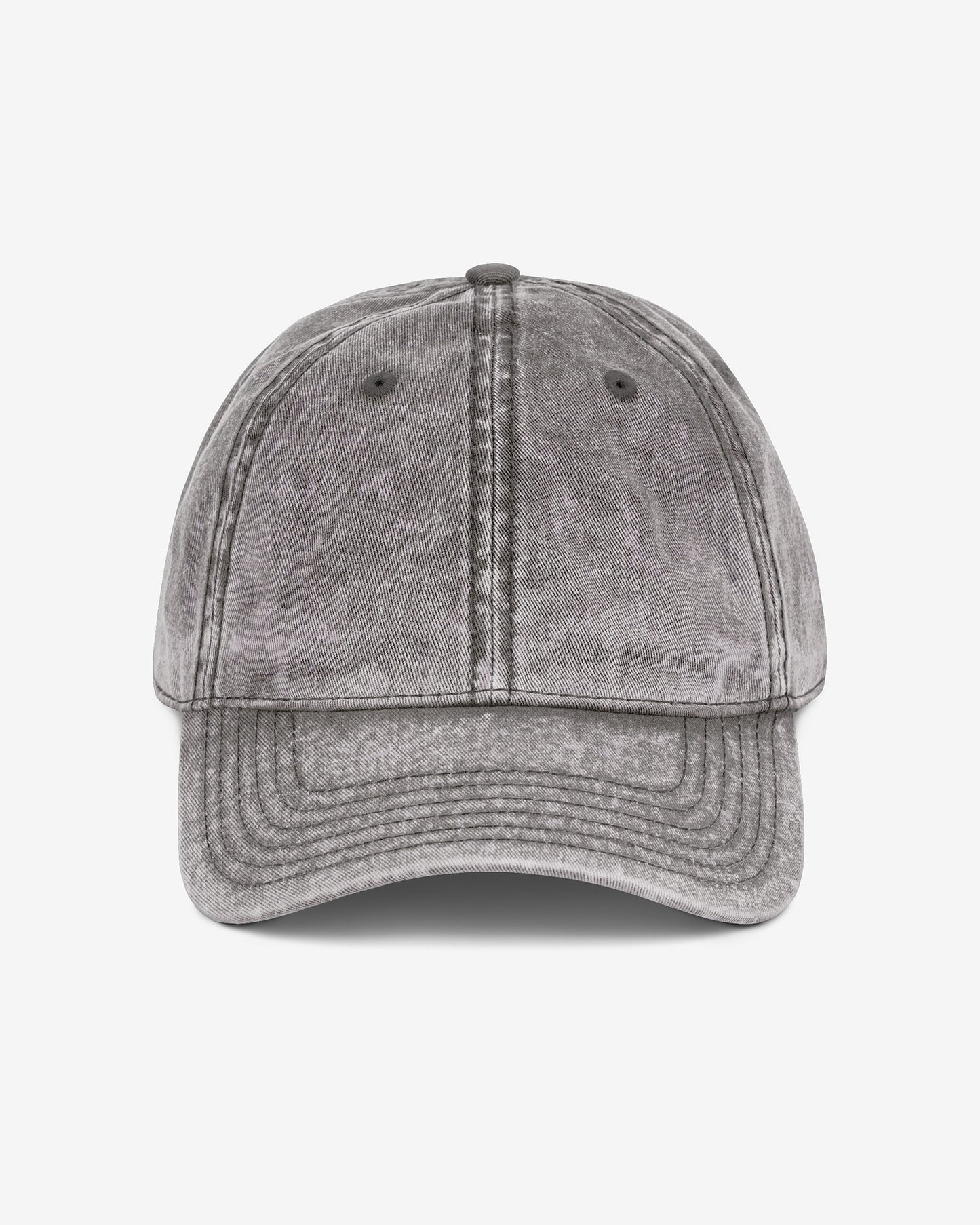Vintage cap in charcoal gray color