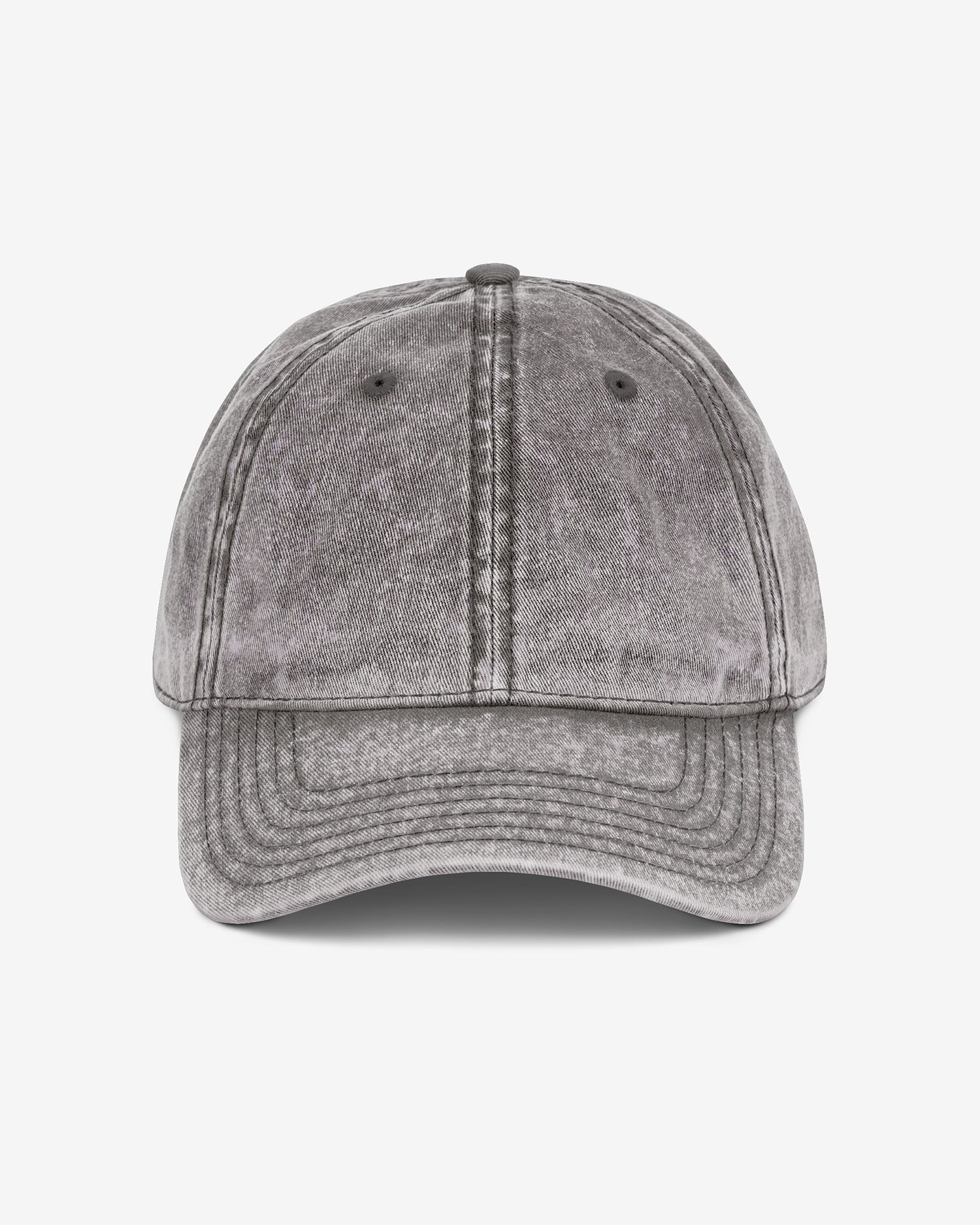Vintage cap in charcoal gray color