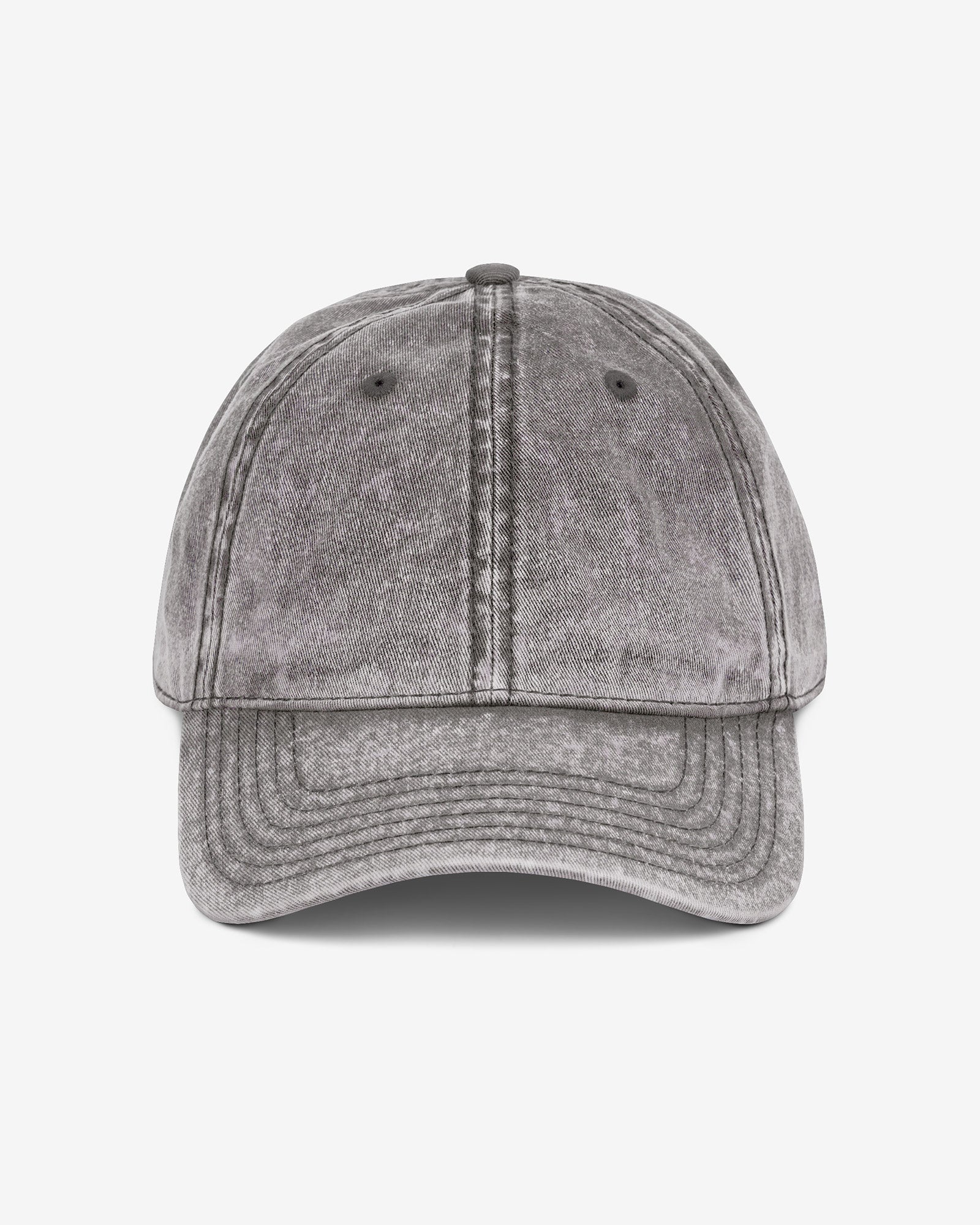 Vintage cap in charcoal gray color
