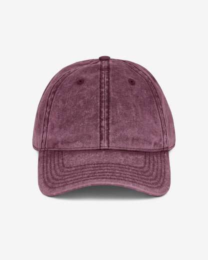 Vintage cap in maroon color