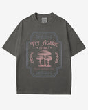 Retro Fly Agaric Extract Potion Shirt in pepper color with Halloween graphic design