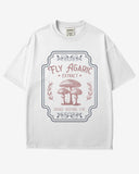 Retro Fly Agaric Extract Potion Shirt in white color with Halloween graphic design