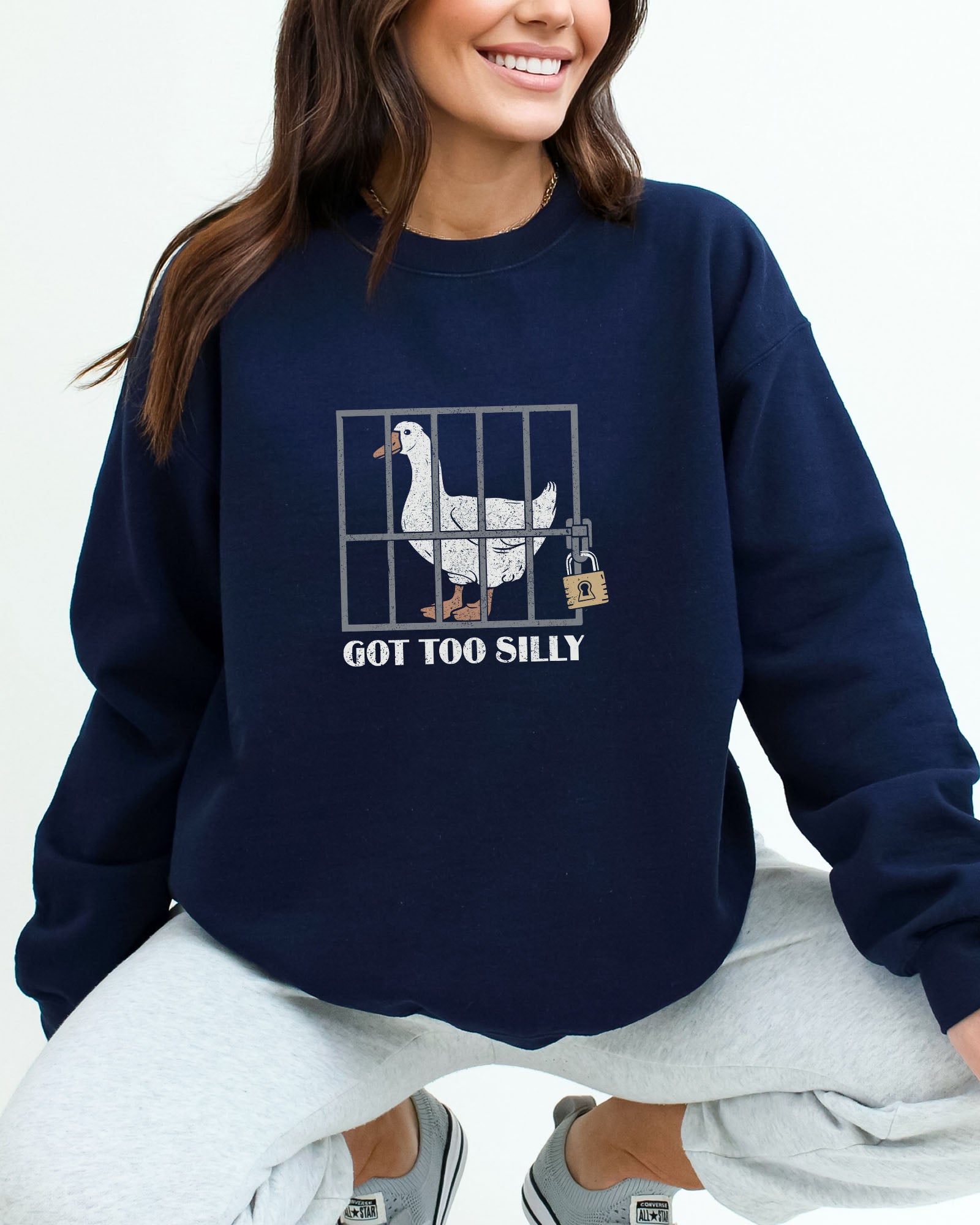 Got Too Silly Sweatshirt - Navy