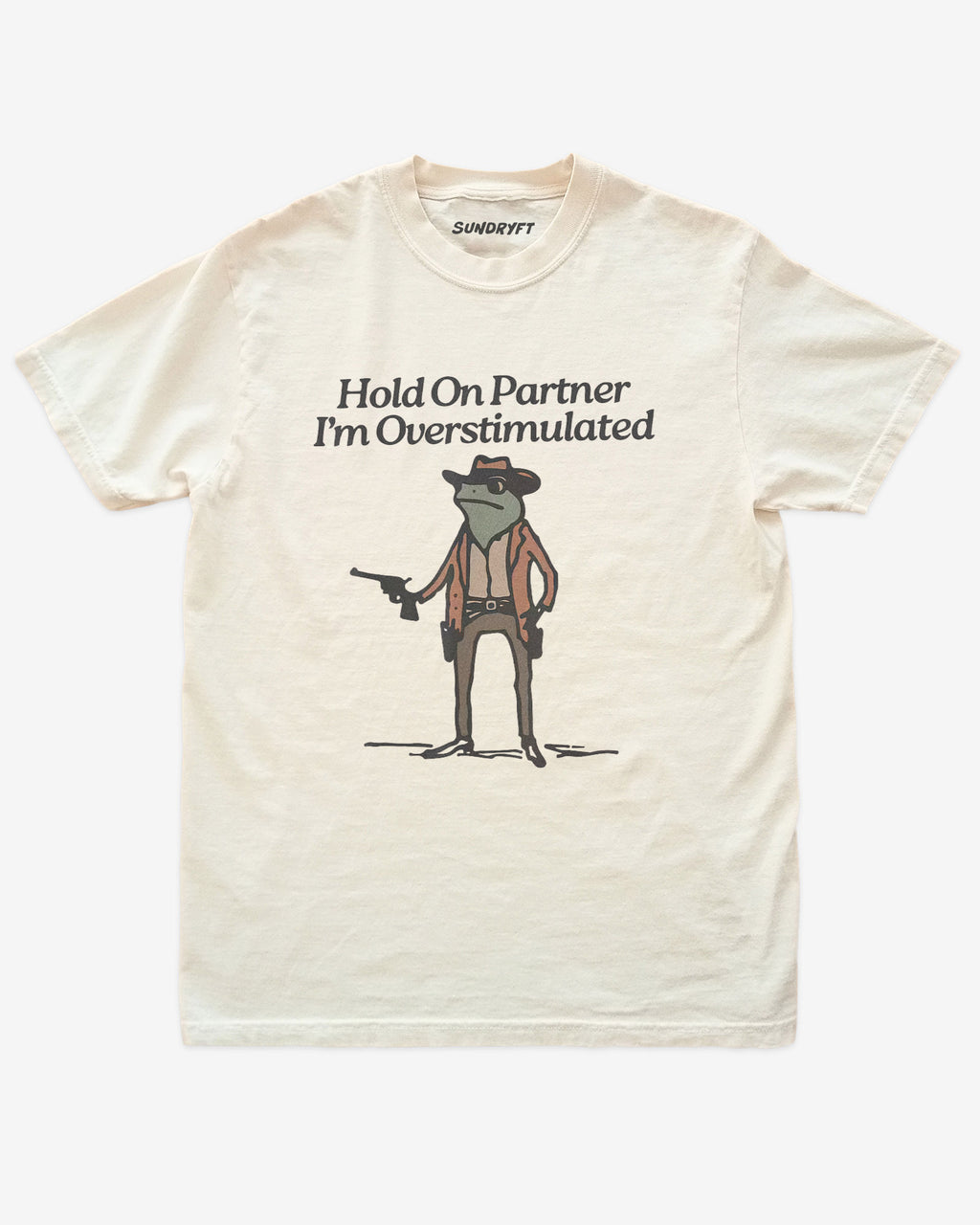 Hold On Partner I'm Overstimulated Shirt