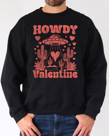 Howdy Valentine Sweatshirt - Black