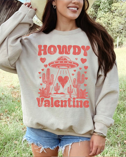 Howdy Valentine Sweatshirt - Sand