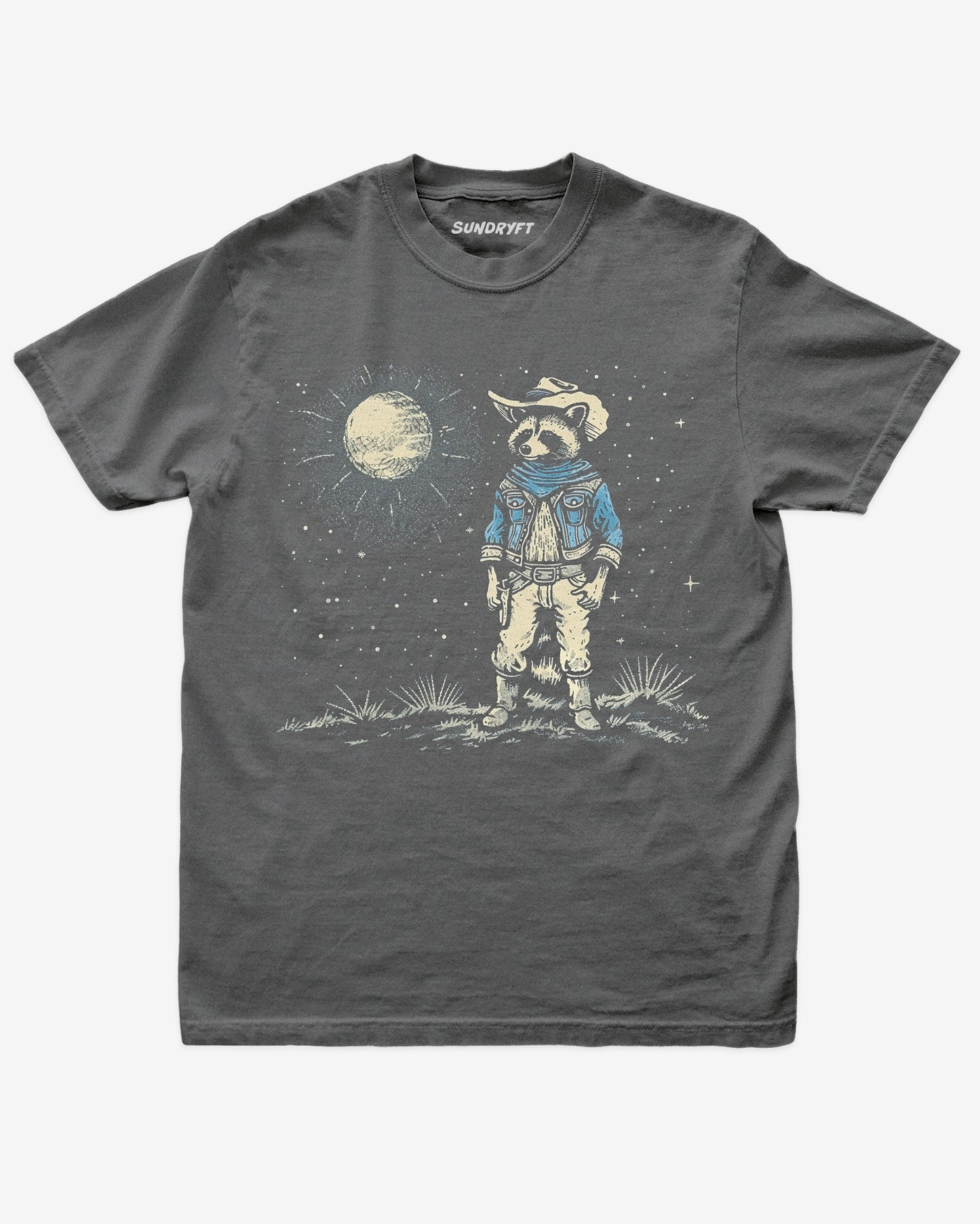 Moonlit Cowboy Raccoon Shirt