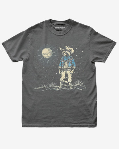 Moonlit Cowboy Raccoon Shirt