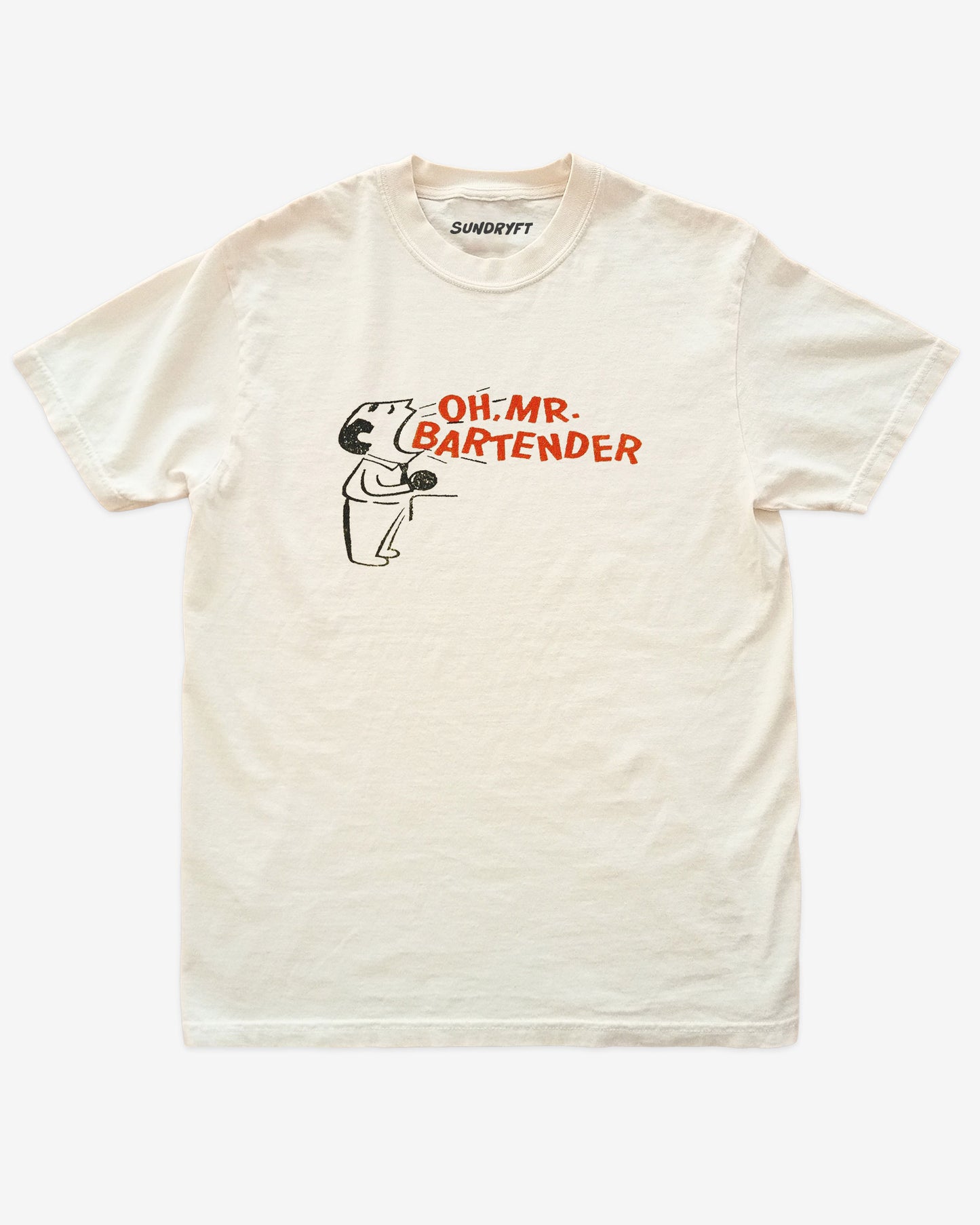 Oh Mr. Bartender shirt in ivory