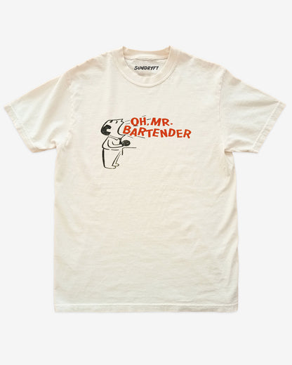 Oh Mr. Bartender shirt in ivory