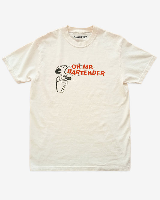 Oh Mr. Bartender shirt in ivory