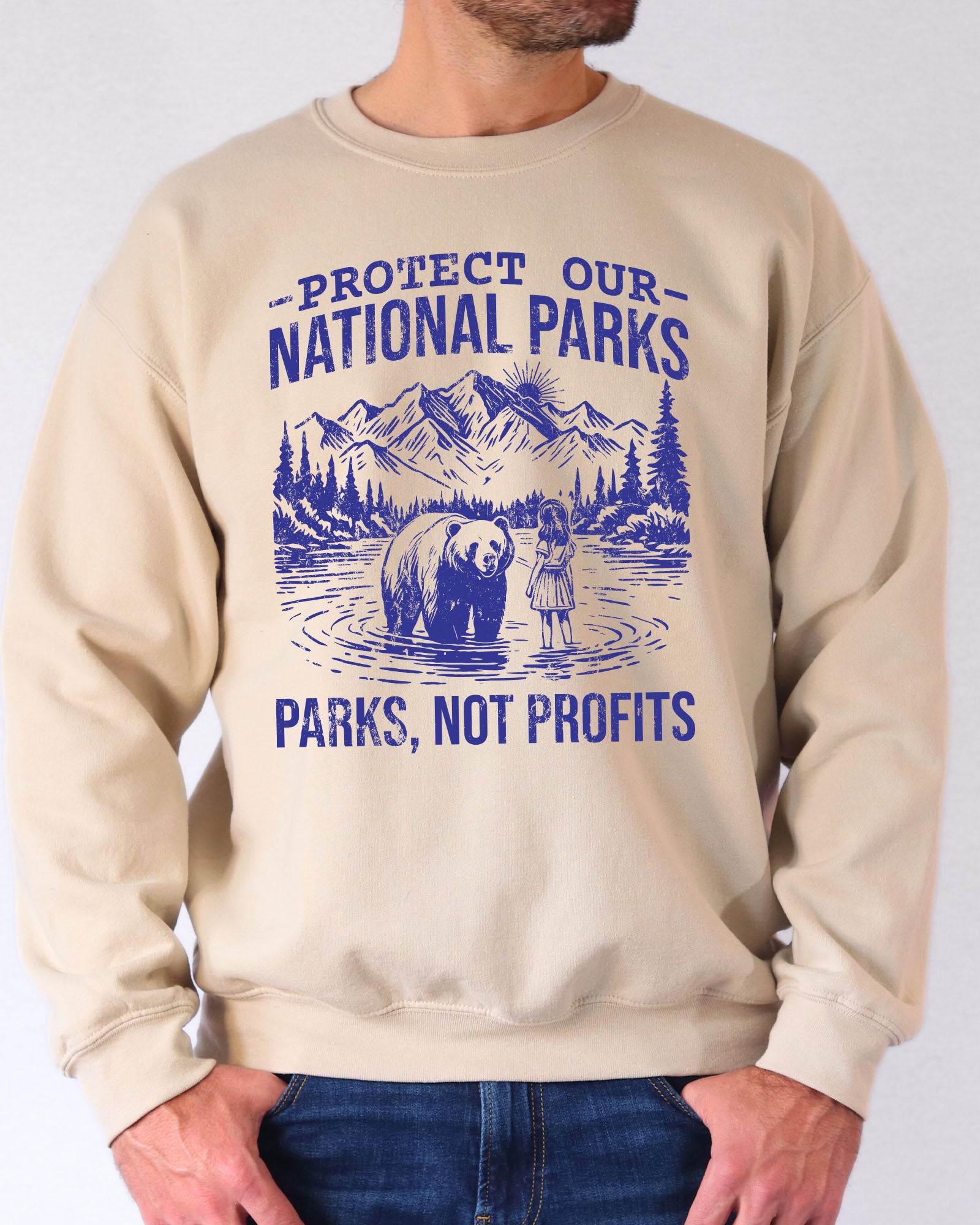Protect Our National Parks Graphic Sweatshirt – Sand