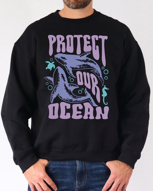 Protect Our Ocean Sweatshirt - Black