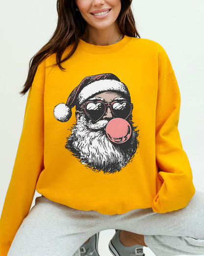 Santa Claus Chewing Gum Sweatshirt - Gold