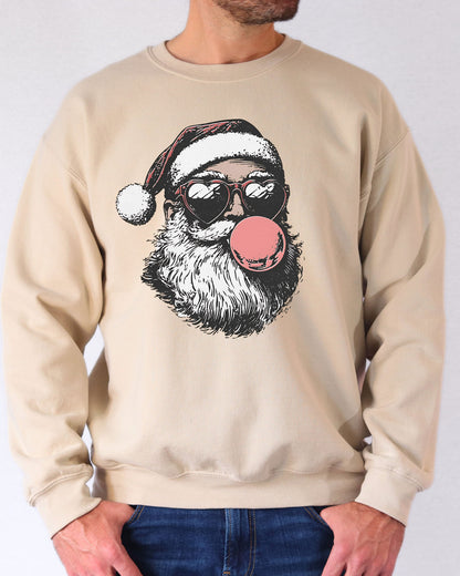 Santa Claus Chewing Gum Sweatshirt - Sand