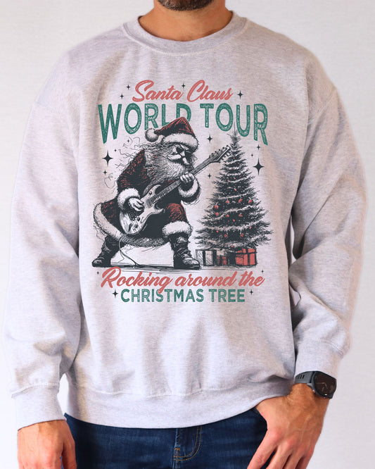 Santa Claus World Tour Sweatshirt - Ash