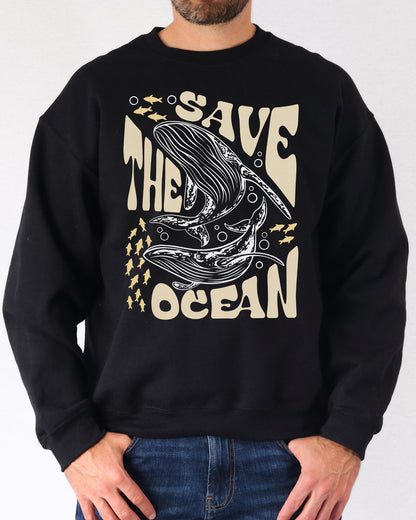 Save The Ocean Sweatshirt - Black