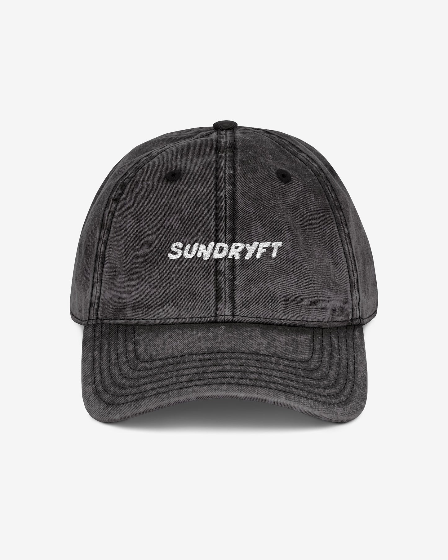 Sundryft embroidered vintage cap in black color