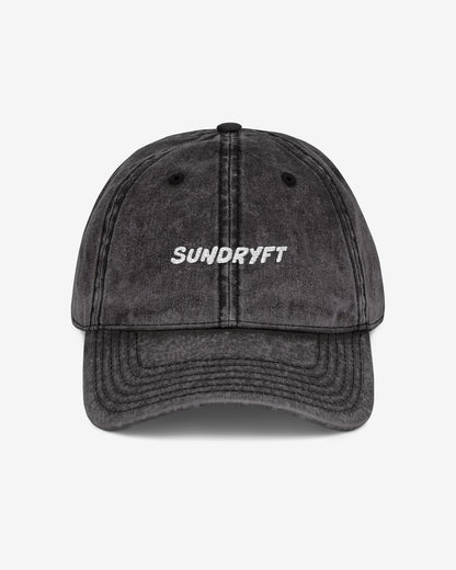 Sundryft embroidered vintage cap in black color