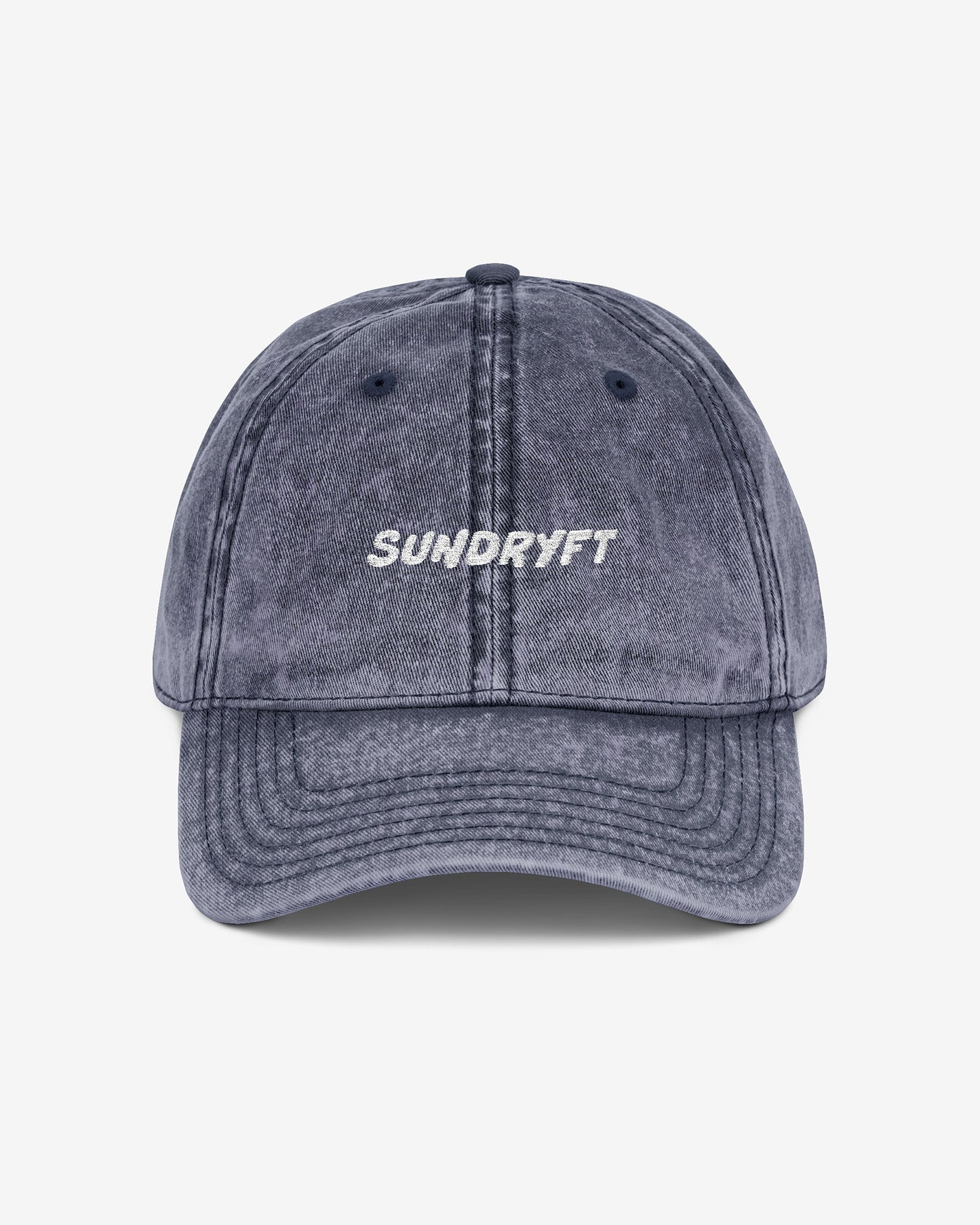 Sundryft embroidered vintage cap in navy color