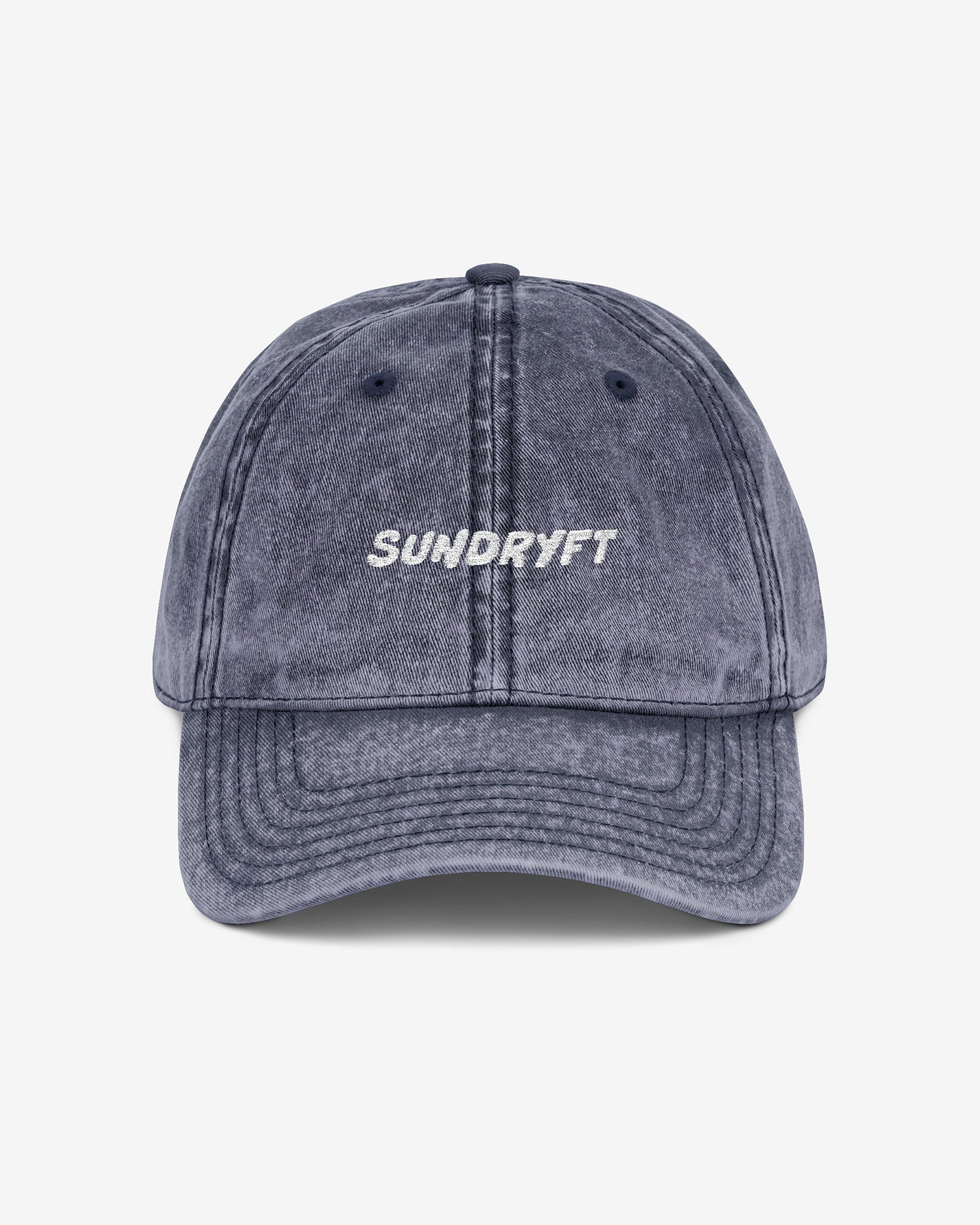 Sundryft embroidered vintage cap in navy color