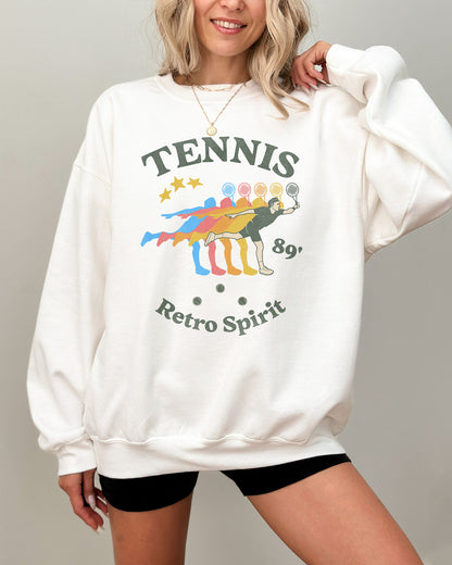 Tennis Retro Spirit Sweatshirt - White