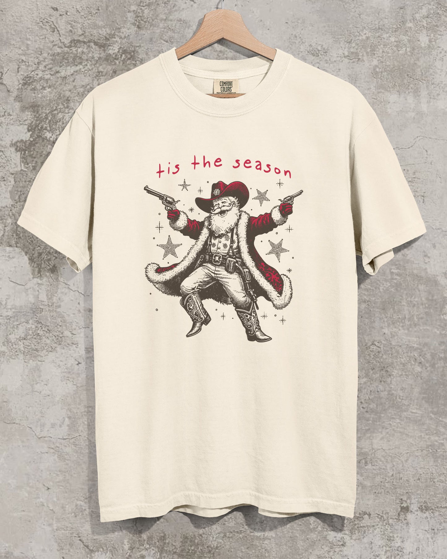 Tis The Season Cowboy Santa Shirt